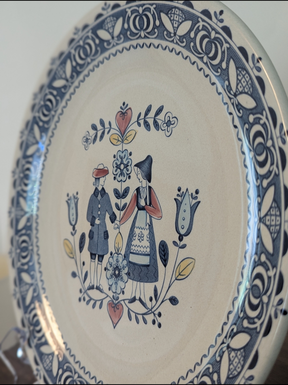 Johnson Brothers Hearts & Flowers Dinner Plate • Staffordshire Old Granite Irons